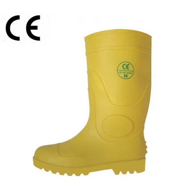 YYS CE standard yellow waterproof wellington boots