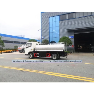 Thép không gỉ 1000L-5000L để vận chuyển sữa vận chuyển bể chứa sữa trên xe tải
