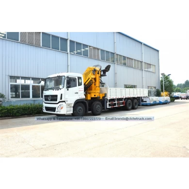 14000 - 16000 kg Dongfeng Kinland 8*4 Camión plegable con grúa