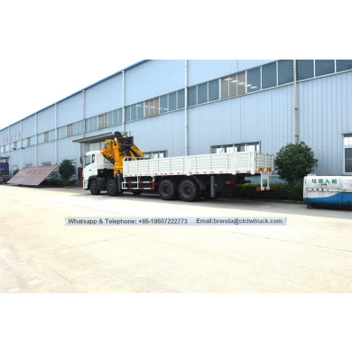14000 - 16000 kg Dongfeng Kinland 8*4 Camión plegable con grúa