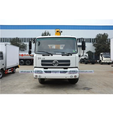 4*2 Dongfeng Kingrun 6.3 toneladas Camión de grúa con escalera