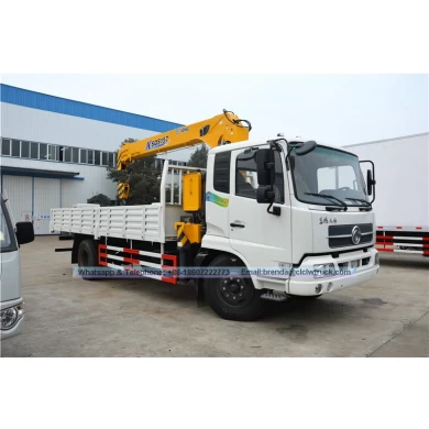4*2 Dongfeng Kingrun 6.3 toneladas Camión de grúa con escalera