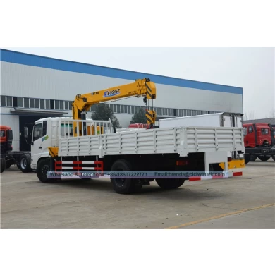 4*2 Dongfeng Kingrun 6.3 toneladas Camión de grúa con escalera