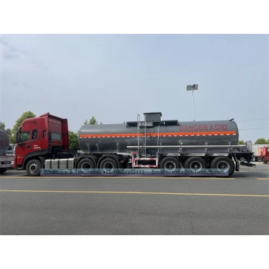 42000liters aluminum fuel tank trailer/three compartments aluminum alloy tank trailer for oil