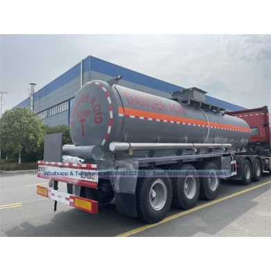 42000liters aluminum fuel tank trailer/three compartments aluminum alloy tank trailer for oil