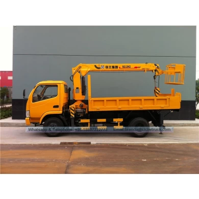 4x 2 dongfeng 6300 kg de grúa de carga de camión