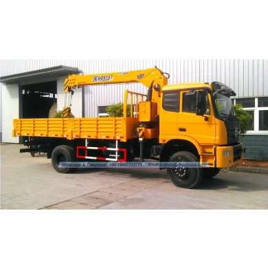 4x4 Truck Supplier China, 6300kgs Dongfeng Truck Crane Manufacturer China