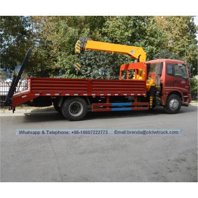 6300 kg FOTON AUMAN 4 X 2 Camión de cama plana con grúa