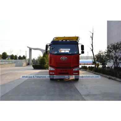 6x4 FAW 12000 kg Crane plegable hidráulico Crane montada