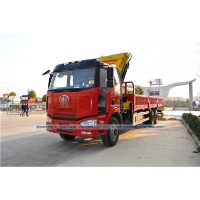 6x4 FAW 12000 kg Crane plegable hidráulico Crane montada