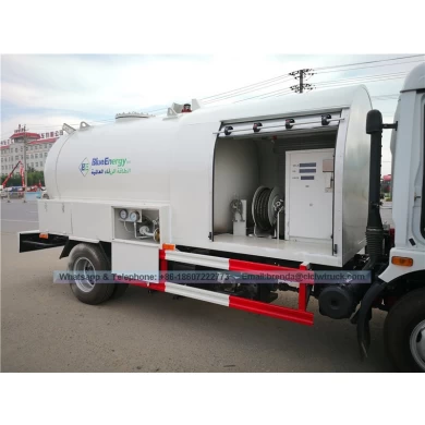 6m3 GAS Cilindro de gas Camión de llenado: GLP Bobtail con tanque de propano de gas de cocina casera