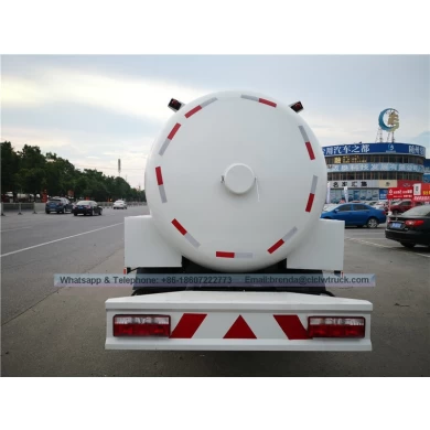 6m3 GAS Cilindro de gas Camión de llenado: GLP Bobtail con tanque de propano de gas de cocina casera