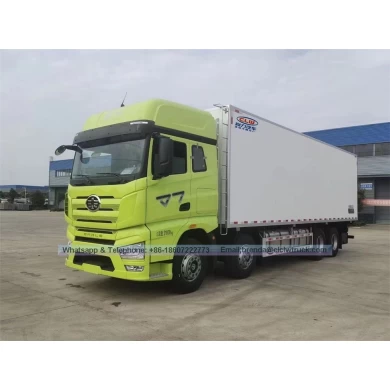 9.6 metros Faw Jiefang J7 Transmisión automática Camión refrigerado Venta directa Venta de carga Alimentos Refrigerados REEFER REEFER Camión de caja fría