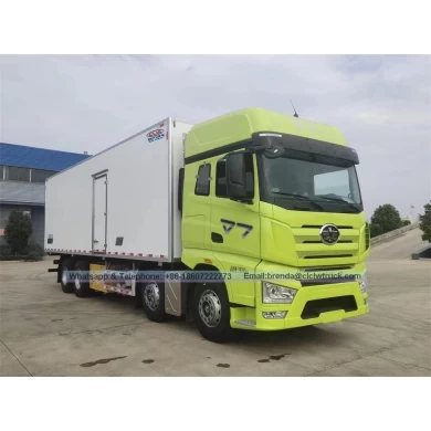 9.6 metros Faw Jiefang J7 Transmisión automática Camión refrigerado Venta directa Venta de carga Alimentos Refrigerados REEFER REEFER Camión de caja fría