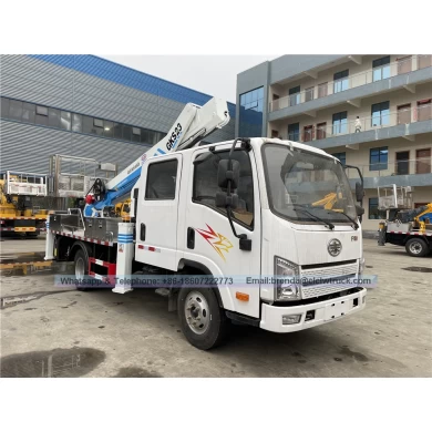 China Aerial Platform Work Truck 20m 23m 25m 27m 28m 30m straight arm hydraulic aerial cage truck