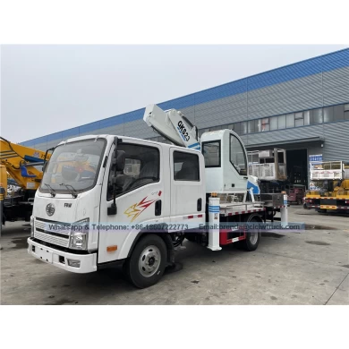 China Aerial Platform Work Truck 20m 23m 25m 27m 28m 30m straight arm hydraulic aerial cage truck