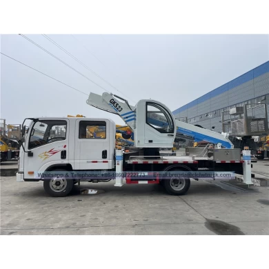 China Aerial Platform Work Truck 20m 23m 25m 27m 28m 30m straight arm hydraulic aerial cage truck