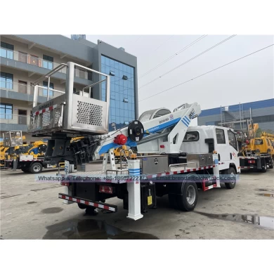 China Aerial Platform Work Truck 20m 23m 25m 27m 28m 30m straight arm hydraulic aerial cage truck