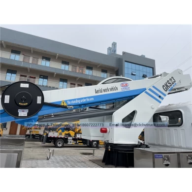 China Aerial Platform Work Truck 20m 23m 25m 27m 28m 30m straight arm hydraulic aerial cage truck