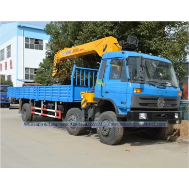 China Dongfeng 6x2 8-10 tons Truck-mounted crane, Straight Boom Crane Truck Manufacturer