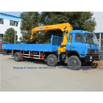 China Dongfeng 6x2 8-10 tons Truck-mounted crane, Straight Boom Crane Truck Manufacturer