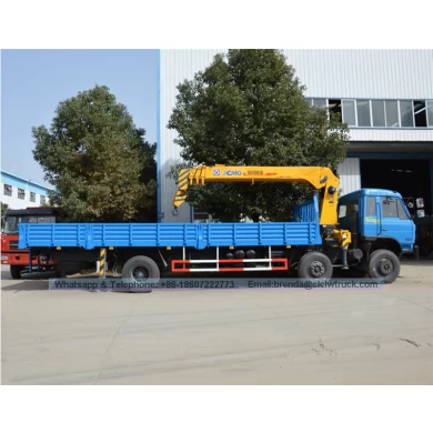 China Dongfeng 6x2 8-10 tons Truck-mounted crane, Straight Boom Crane Truck Manufacturer
