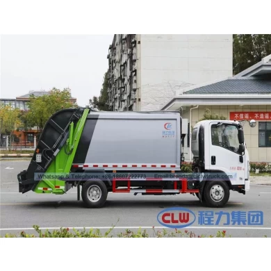 Isuzu 5-8M3压缩垃圾车，中国垃圾车供应商