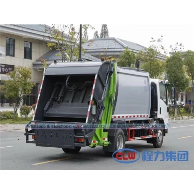 Isuzu 5-8M3压缩垃圾车，中国垃圾车供应商