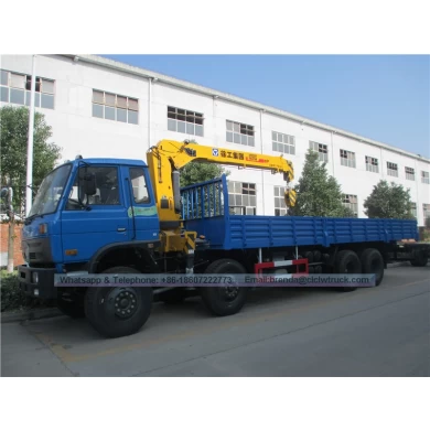 Chinese Dongfeng Manufacturer 8x4 12-14 tons Truck Cargo Crane