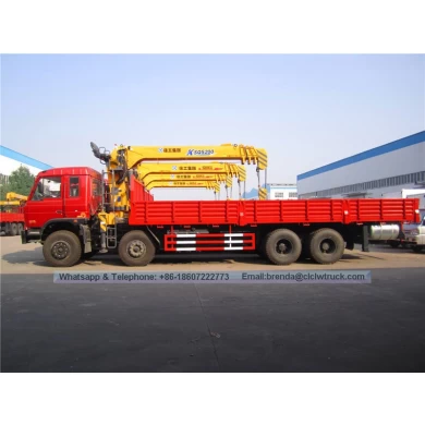 Chinese Dongfeng Manufacturer 8x4 12-14 tons Truck Cargo Crane
