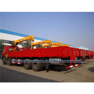 Chinese Dongfeng Manufacturer 8x4 12-14 tons Truck Cargo Crane