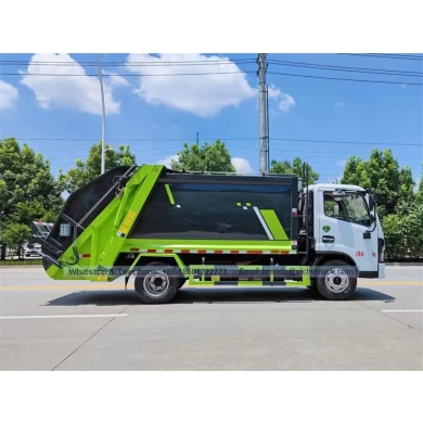 Dongfeng mini cargador trasero camiones basura rechazada compactor de basura camión de basura hidráulica compactor de camión duolika 5cmb camión de basura comprimida