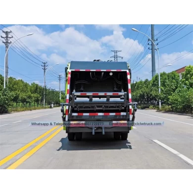 Dongfeng mini cargador trasero camiones basura rechazada compactor de basura camión de basura hidráulica compactor de camión duolika 5cmb camión de basura comprimida
