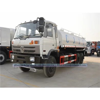 Dongfeng 15m3 Prix de camion de pétrolier à eau, 6x4 camion-eau de rue à vendre, fournisseur de camion-réservoir d'eau Chine