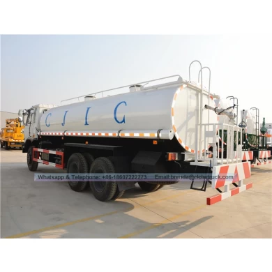 Dongfeng 15m3 Prix de camion de pétrolier à eau, 6x4 camion-eau de rue à vendre, fournisseur de camion-réservoir d'eau Chine