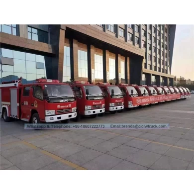 Dongfeng 4000Liter fournisseur de camion de pompiers Chine, 4X2 4CBM réservoir d'eau fabricant feu de camion de combat