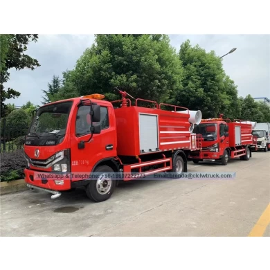 Dongfeng 4000liter Water Bể cứu hỏa, nhà sản xuất xe cứu hỏa 4x2 4cbm