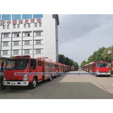 Fabricante de caminhões de bombeiros de Isuzu 5000liter China, fornecedor de caminhões de bombeiros de 5cbm 4x2 para venda