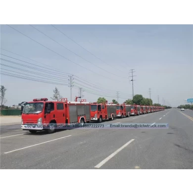 Fabricante de caminhões de bombeiros de Isuzu 5000liter China, fornecedor de caminhões de bombeiros de 5cbm 4x2 para venda