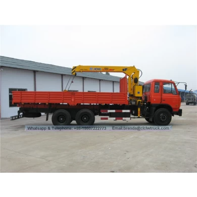 Dongfeng 6x4 8000kgs Boom Truck Mounted Crane, 8 tons Arm Crane Truck