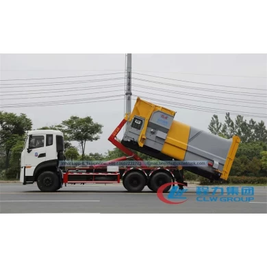 Dongfeng Kinland 16cbm Camión de basura de contenedor desmontable