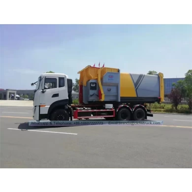 Dongfeng Kinland 16cbm Camión de basura de contenedor desmontable