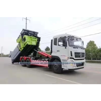 Dongfeng Kinland 16cbm Camión de basura de contenedor desmontable