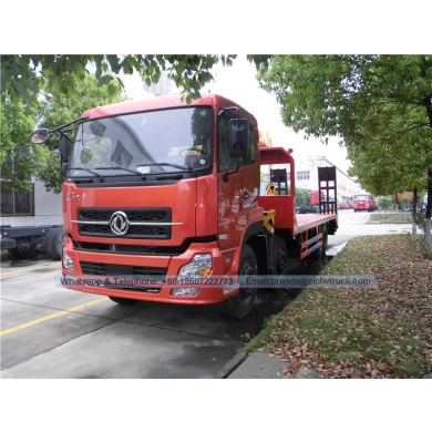 Dongfeng Kinland 8 * 4 Grane montée sur camion à plateau, 10-12 tonnes de grues à plate