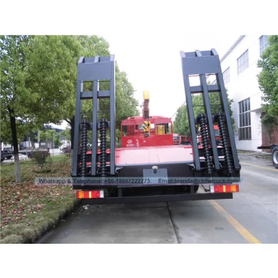 Dongfeng Kinland 8 * 4 Grane montée sur camion à plateau, 10-12 tonnes de grues à plate
