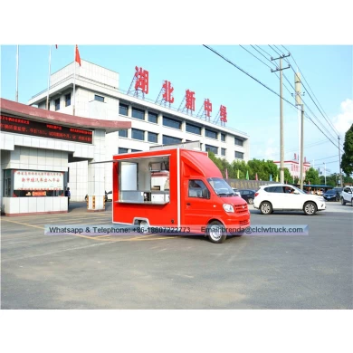 Dongfeng multifunción mini del carro móvil de alimentos