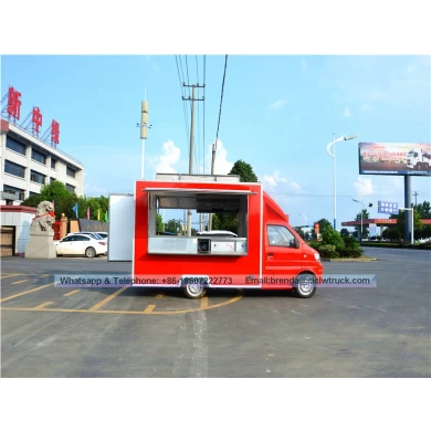 Dongfeng multifunción mini del carro móvil de alimentos