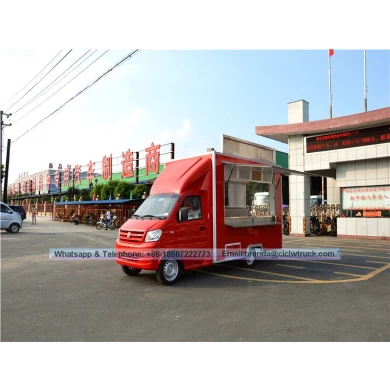 Dongfeng multifunción mini del carro móvil de alimentos
