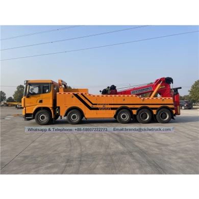 Hot sale Shacman 40 tons  heavy duty road wrecker/towing truck recovery truck with rotation boom