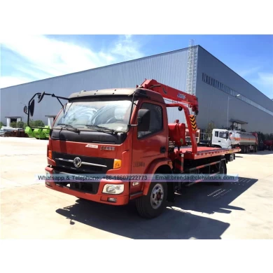 Dongfeng Tow Trad Truct Truck 4ton with Crane，拖车供应商，恢复车辆制造商中国